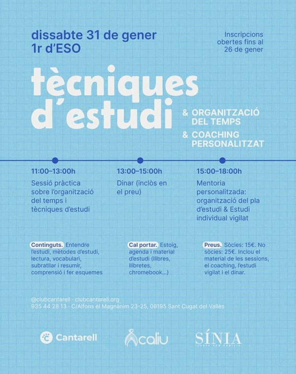 Aprendre a estudiar millor: eines per créixer en autonomia